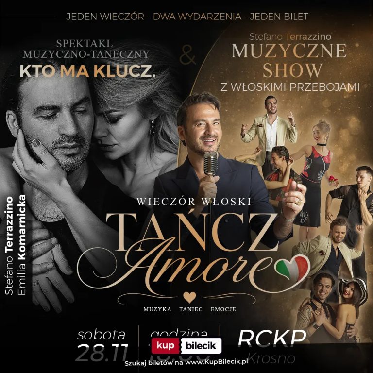 Spektakl muzyczno - taneczny "Kto ma klucz" + Muzyczne show z włoskimi przebojami