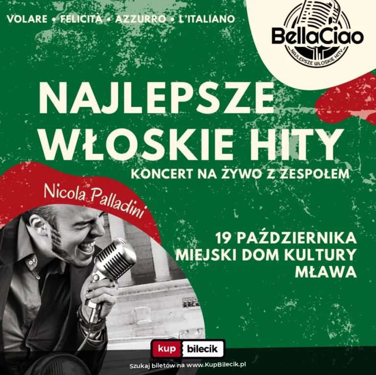 Największe włoskie przeboje na żywo - Volare, Felicità, Mamma Maria, Bella Ciao