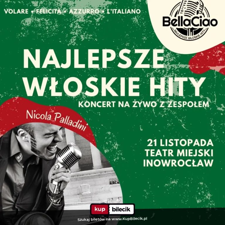 Największe włoskie przeboje na żywo - Volare, Felicità, Mamma Maria, Bella Ciao