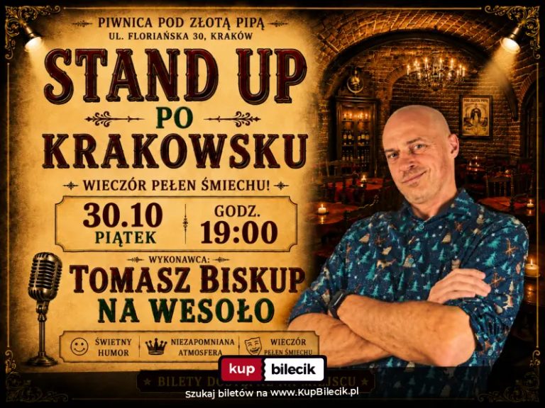 Tomek Biskup - Stand-up na żywo | Piwnica pod Złotą Pipą | Kraków