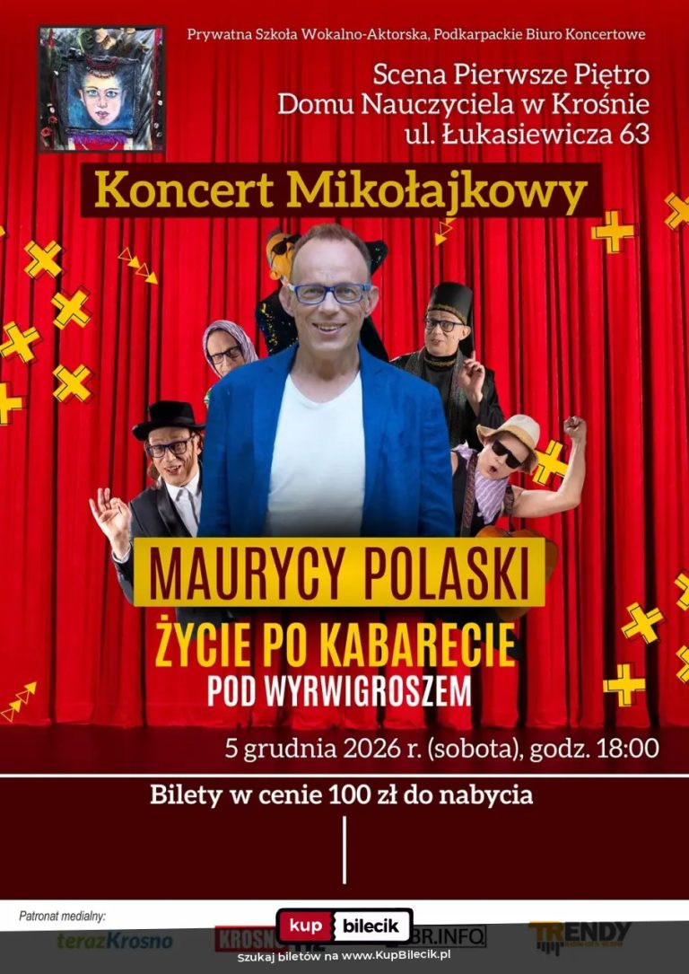 Koncert Mikołajkowy - Maurycy Polaski - Życie po kabarecie "Pod Wyrwigroszem"