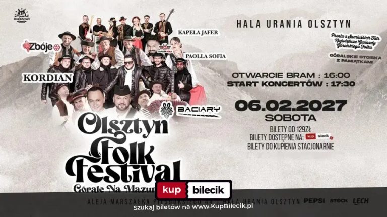 Folk Festival Baciary/ Kordian/ Zbóje/ Capitan Folk/ Kapela Jafer/ Paolla Sofia