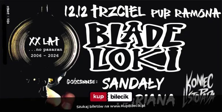 BLADE LOKI / SANDAŁY MARIANA / KONIEC LISTOPADA