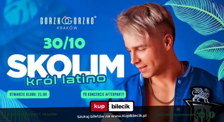 SKOLIM - Król Latino - KONCERT || 30.10 || GORZKO GORZKO KRAKÓW