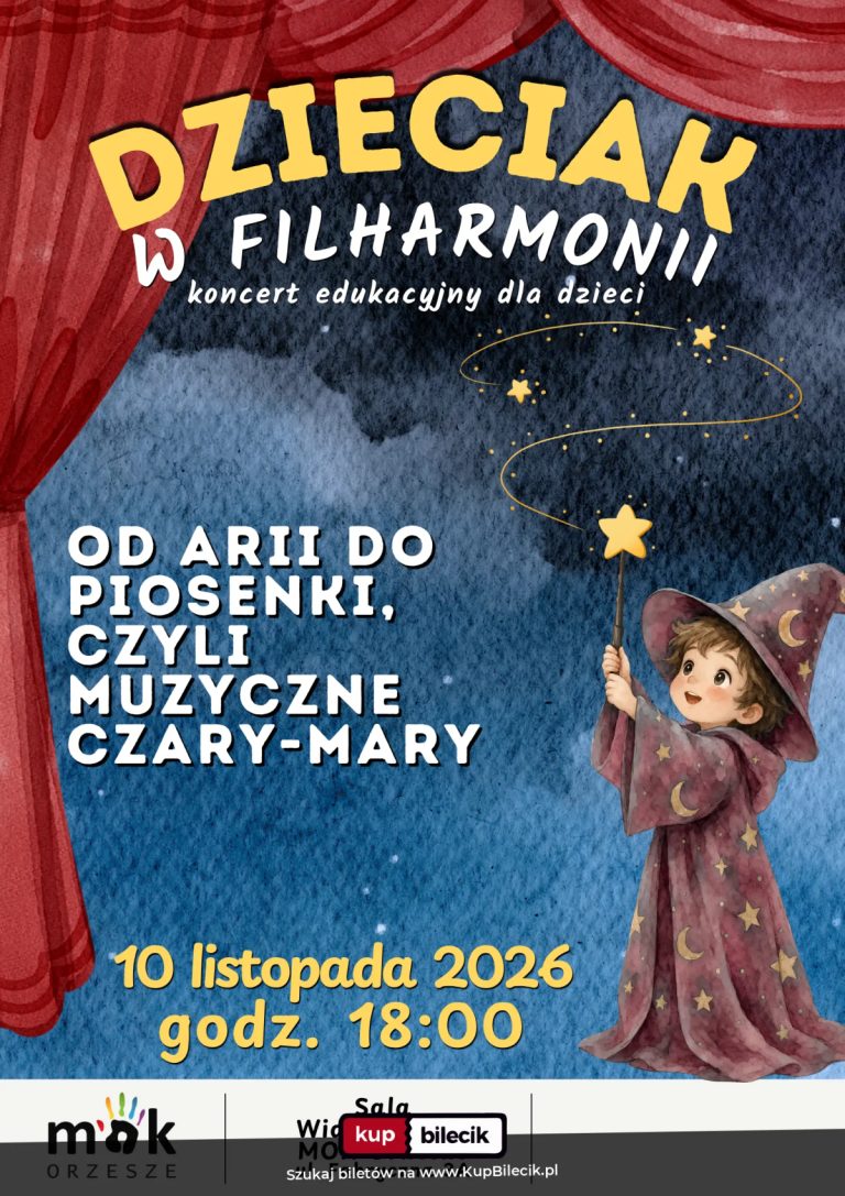 "Dzieciak w filharmonii" - koncert umuzykalniający dla dzieci