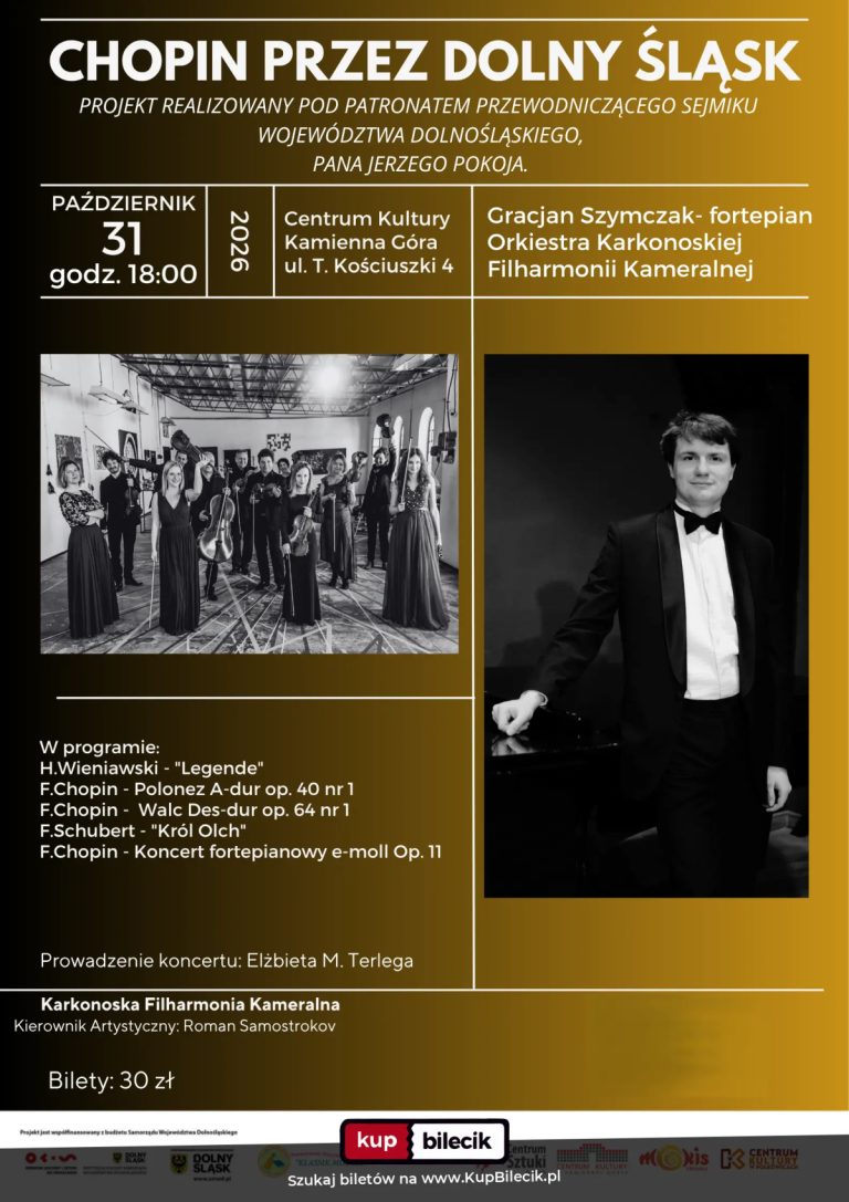 Orkiestra Karkonoskiej Filharmonii Kameralnej: Koncert Chopin przez Dolny Śląsk