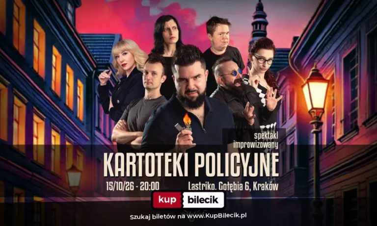 Grupa Improwizacyjna Jakkolwiek: Kartoteki policyjne - kryminalny spektakl improwizowany