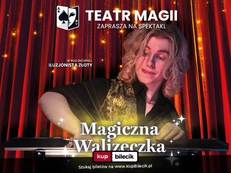 Magiczna Walizeczka - Teatr Magii: Magiczna Walizeczka pełna czarów i śmiechu! Rodzinny pokaz iluzji Złotego to interaktywna przygoda.