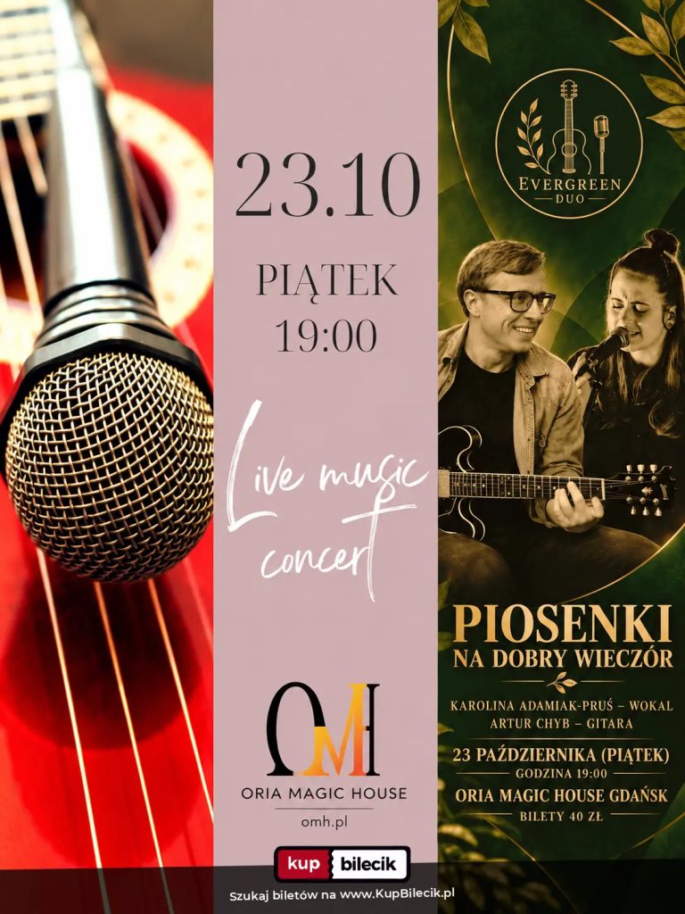 Live music concert - PIOSENKI NA DOBRY WIECZÓR
