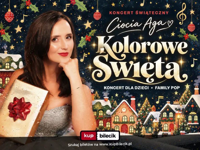 Ciocia Aga (Agnieszka Sadowska) w koncercie "Kolorowe Święta"