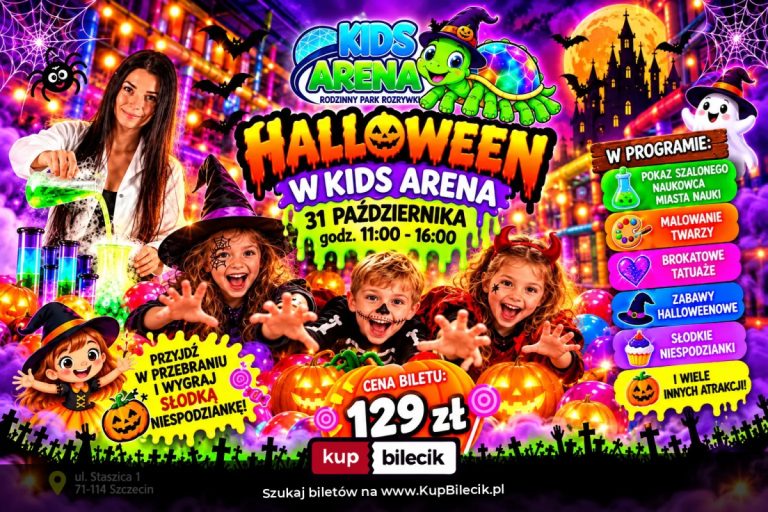 Impreza dla dzieci: HALLOWEEN W KIDS ARENA - STRASZNIE FAJNA ZABAWA!