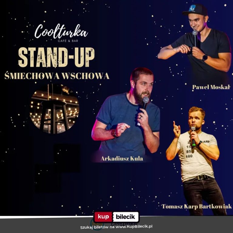 Stand-up Śmiechowa Wschowa: Dawid G., Tomasz "Karp" Bartkowiak, Rysiek Szarat