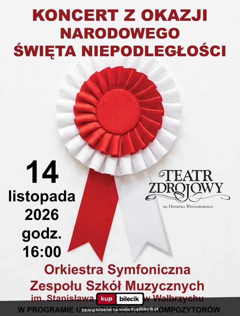 Orkiestra Symfoniczna Zespołu Szkół Muzycznych im. S. Moniuszki w Wałbrzychu: Koncert z okazji Narodowego Święta Niepodległości