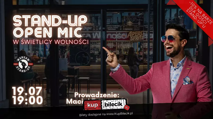 Stand-up Open mic - Warsaw Stand-up x Maciej Twarowski